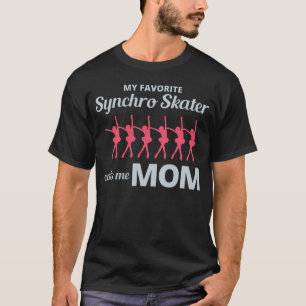 Synchronisierte Abbildung Skaten Mama T-Shirt