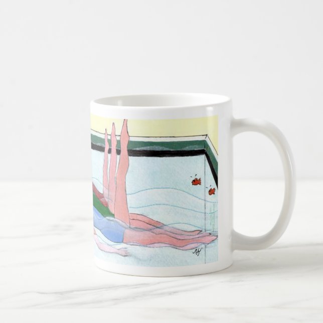 Synchronisierte Schwimmen-Tasse Kaffeetasse (Rechts)