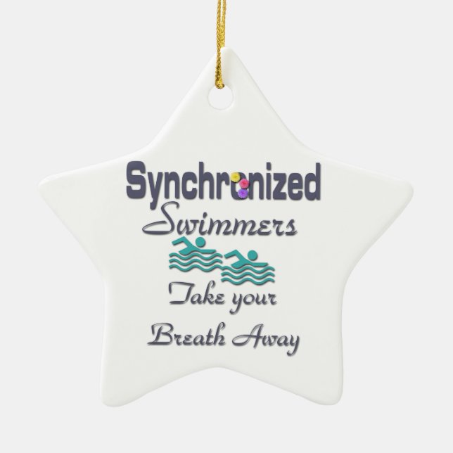 Synchronisierte Schwimmer Keramikornament (Vorne)