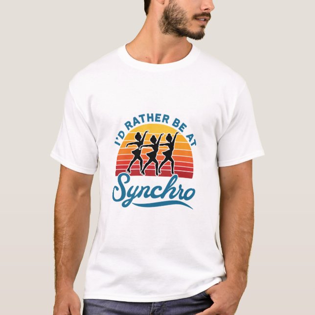 Synchronisierte Skaten Retro, sondern bei Synchro T-Shirt (Vorderseite)