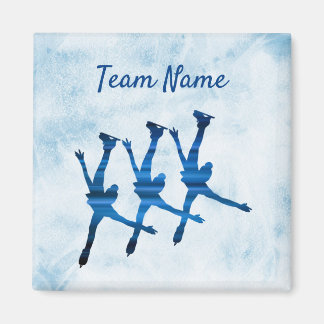 Synchronisierter Skaten-Teammagnet blau Magnet