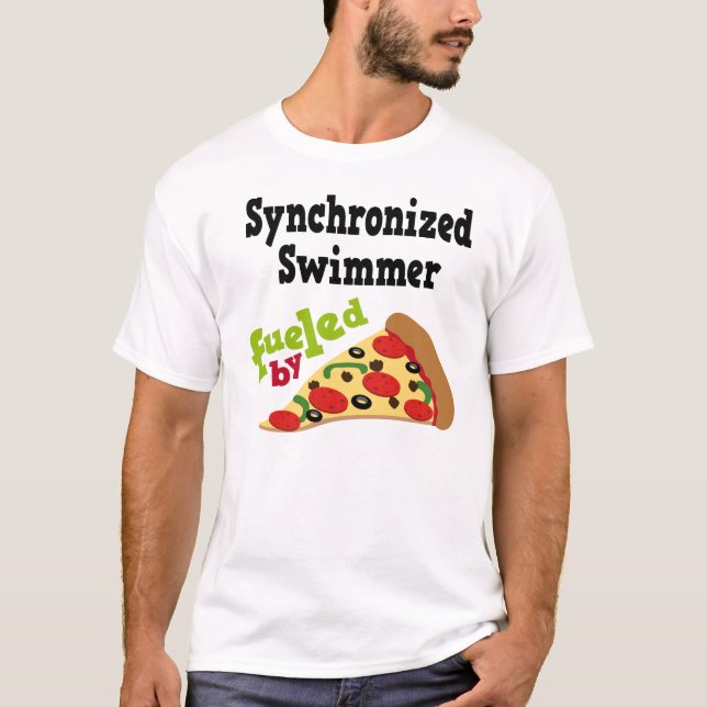 Synchronisiertes Schwimmer-(lustiges) T-Shirt (Vorderseite)