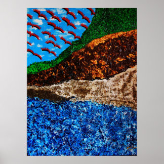 "Synchronizität 3 (hoher Kontrast)" Poster