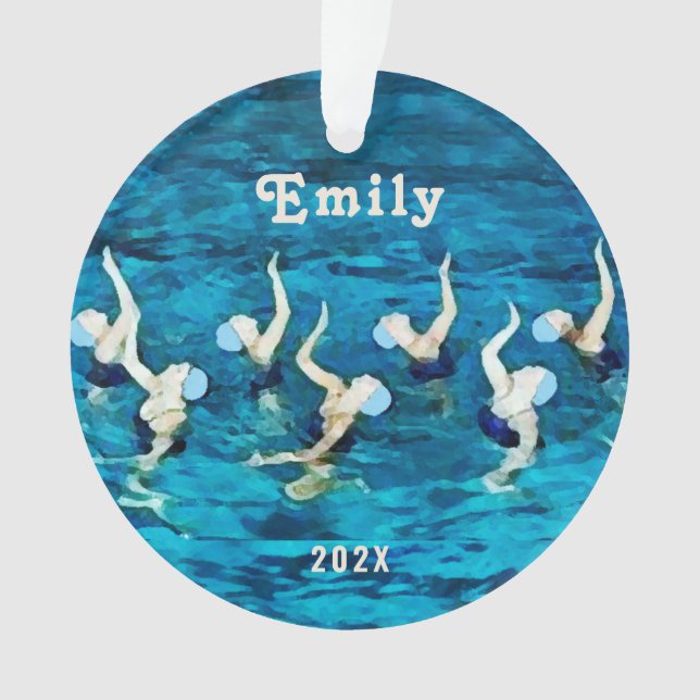 Synchronschwimmen 2025 ornament (Vorderseite)