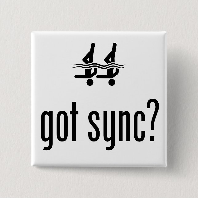Synchronschwimmen Button (Vorderseite)