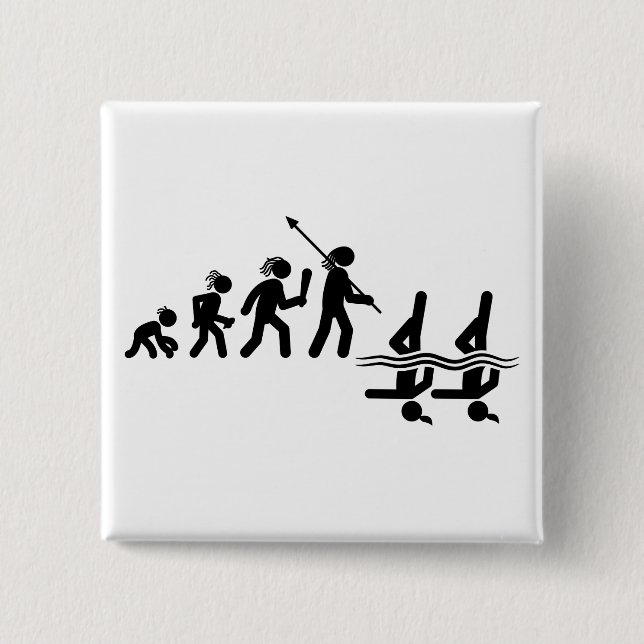 Synchronschwimmen Button (Vorderseite)