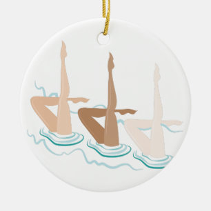 Synchronschwimmen Keramikornament