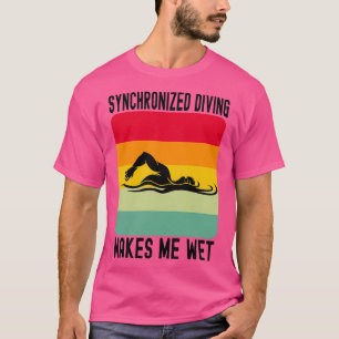 Synchronschwimmen macht mich zum Wasserrücklauf T-Shirt