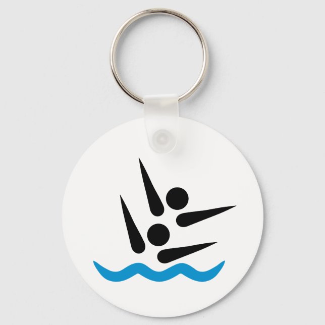 Synchronschwimmen Schlüsselanhänger (Vorderseite)