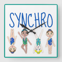 Synchronschwimmende Girls Swim Team Synchro
