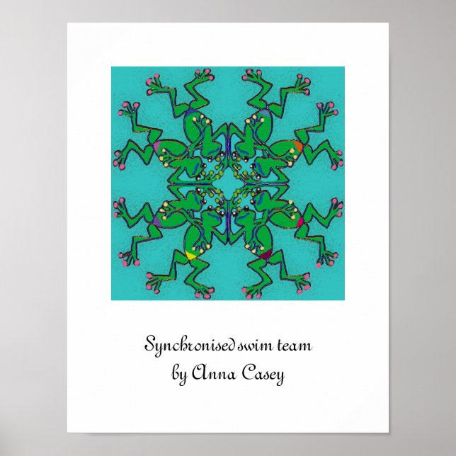 Synchronschwimmenteam Poster (Vorne)