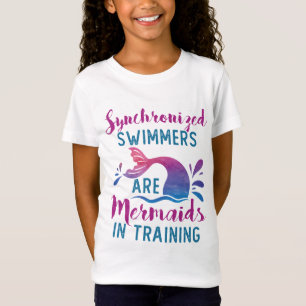 Synchronschwimmer sind Meerjungfrauen im Training T-Shirt