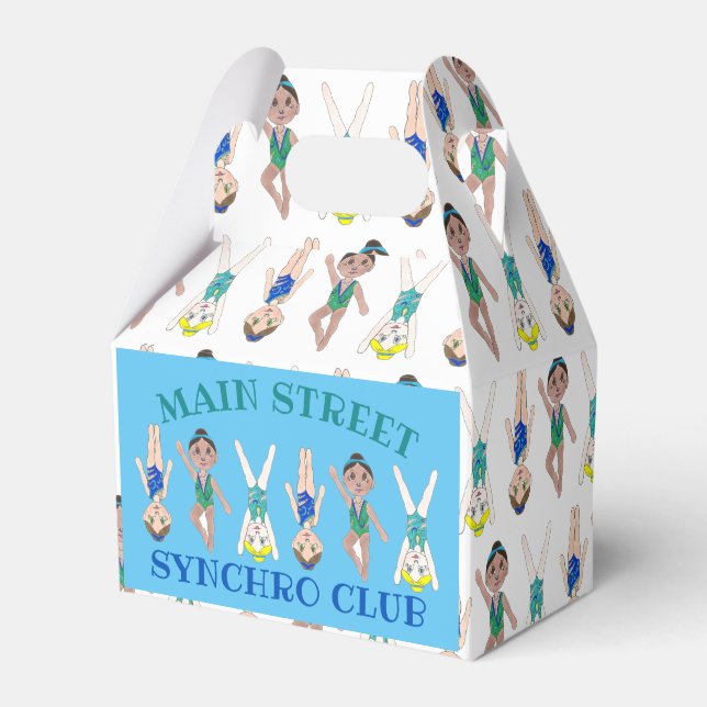 Synchronschwimmerteam Pool Coach Club Geschenkschachtel (Vorderseite)