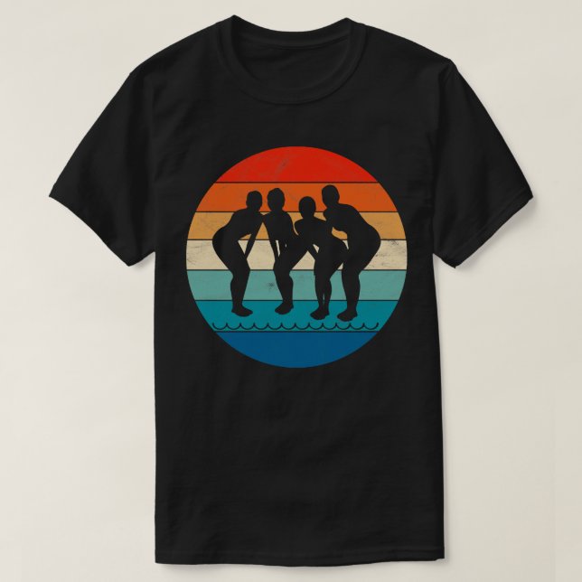 Synchronschwimmteam T-Shirt (Design vorne)