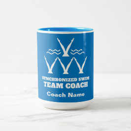 Synchronschwimmteam Zweifarbige Tasse