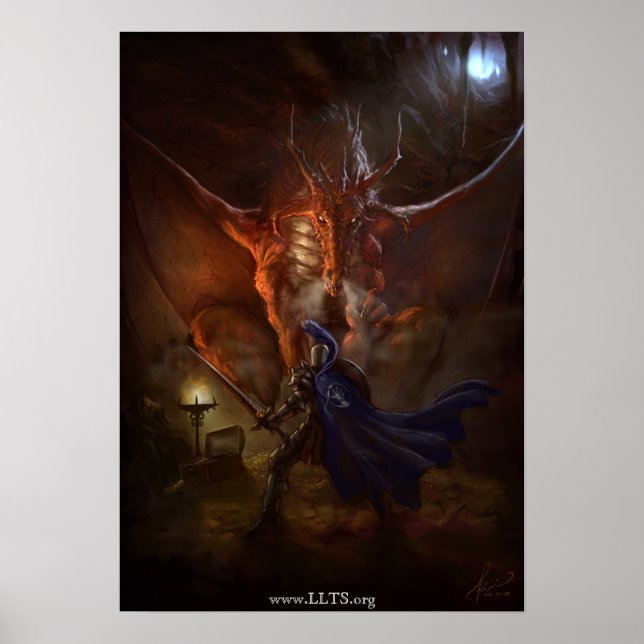 Synd Dragon Knight Leinwand Poster (Vorne)