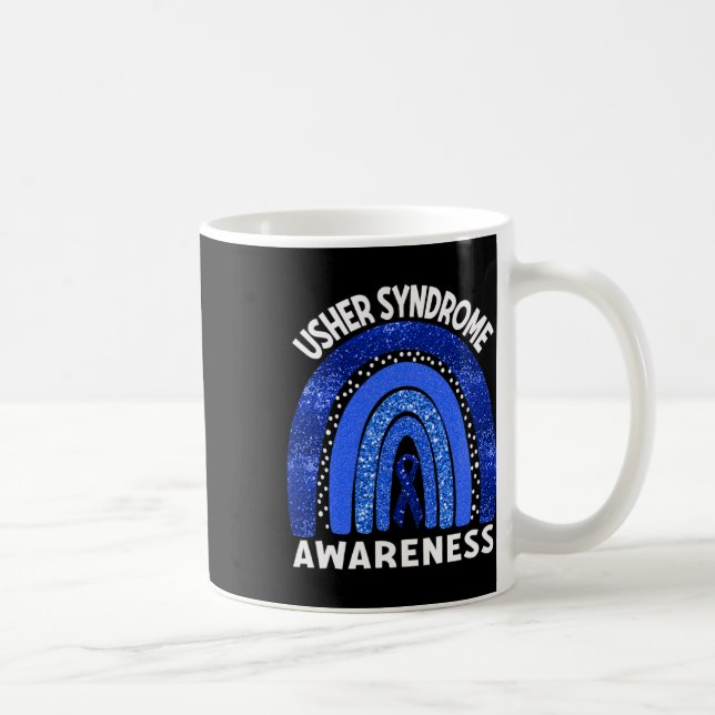Syndrom Awareness Blue Rainbow Kaffeetasse (Rechts)