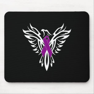 Syndrom Bewusstsein Lila Schleife1 Mousepad