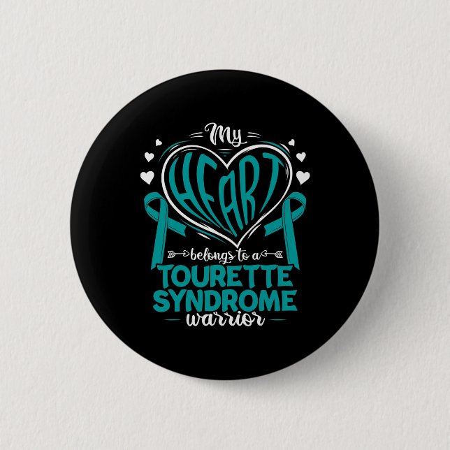 Syndrom Tourette-Syndrom Bewusstsein Button (Vorderseite)
