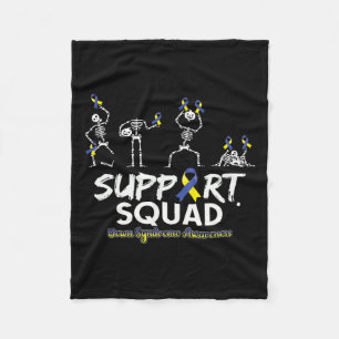Syndrome Awareness Skeleton Support Hallowee Fleecedecke