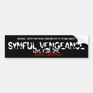 SYNFUL VENGEANCE Autoaufkleber