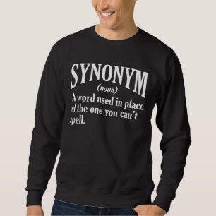 Synonym Definition Englischer Sprachlehrer Sweatshirt