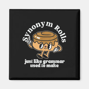 Synonym Rolls Grammar Pun Vintag Style T - Shirt.p Magnet