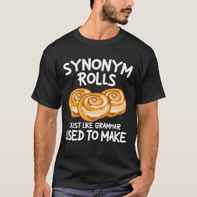 Synonym-Rolls, wie Grammar, um T-Shirt (Vorderseite)
