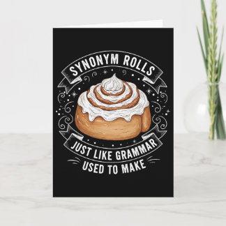 Synonym rollt genau wie Grammatik, die früher Engl Karte