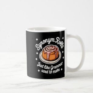 Synonyme rollen genau wie die Grammatik, die frühe Kaffeetasse