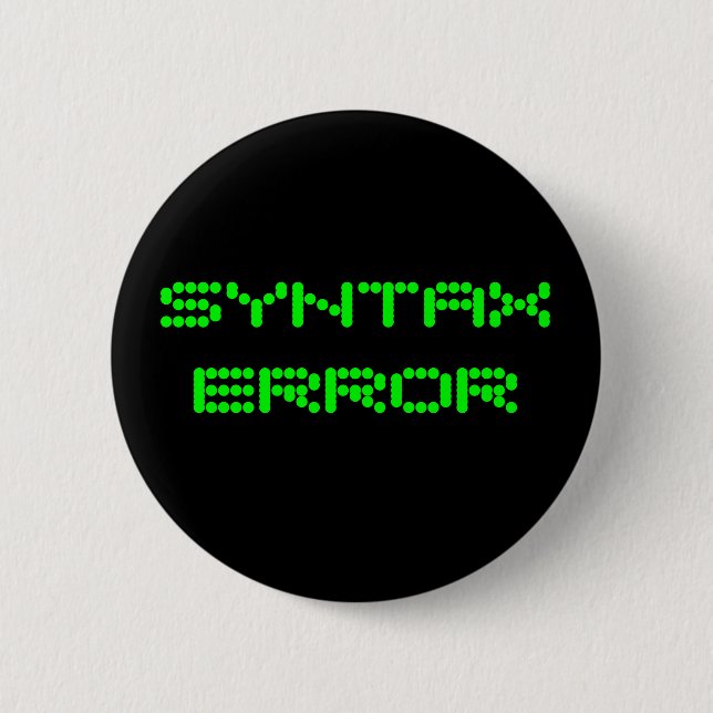 SYNTAX-FEHLER Button (Vorderseite)