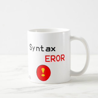 Syntax-Fehler Kaffeetasse