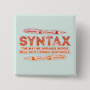 Syntax Funny Sentence Struktur Grammar Button