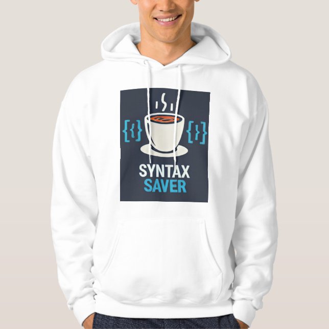 Syntax Saver Coffee & Code - Premium Pullover Kapu (Vorderseite)