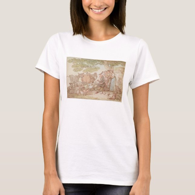 Syntaxskizzierung nach der Natur T-Shirt (Vorderseite)
