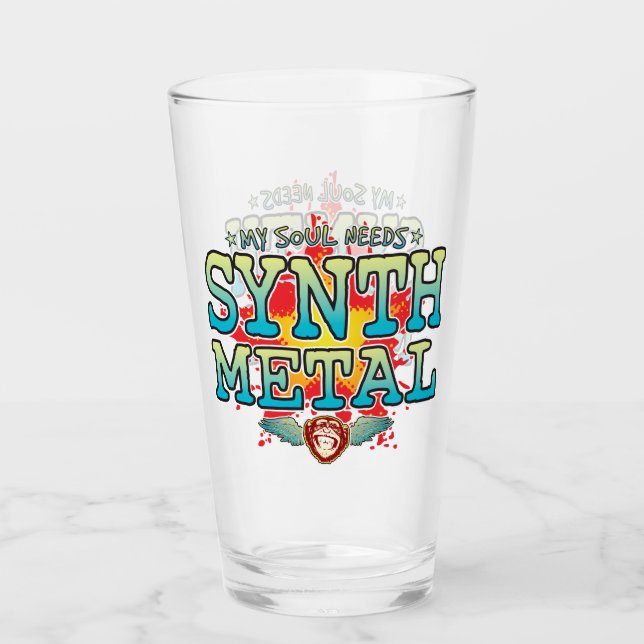 Synth Metal Soul Glass Tumbler (Vorderseite)