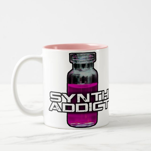 Synth Süchtiger Zweifarbige Tasse (Links)