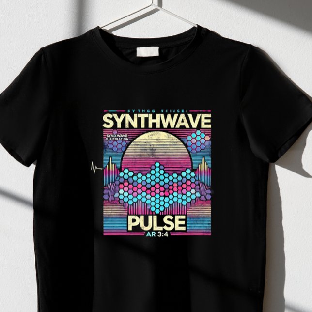 Synth-Wave-Impuls T-Shirt (Von Creator hochgeladen)