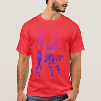 Synth Waveform Audio Analog Design Modular Geschen T-Shirt