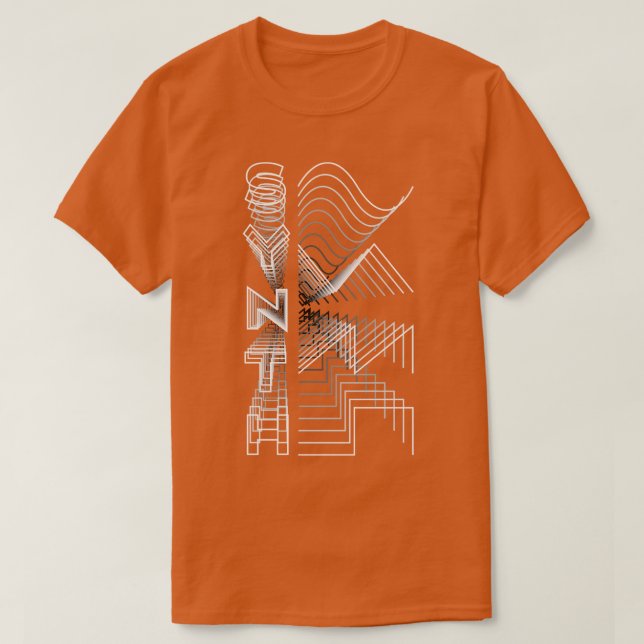 Synth Waveform Audio Analog Design Modular Geschen T-Shirt (Design vorne)