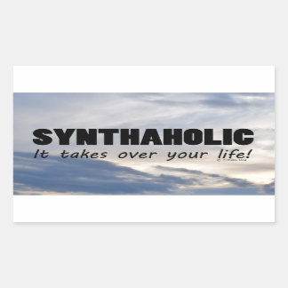 Synthaholische Life-rechteckige Aufkleber