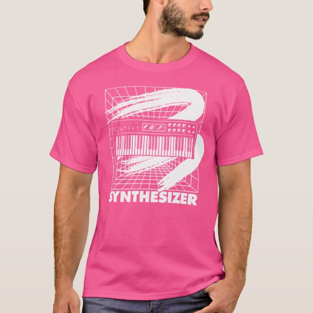 Synthesizer-DJ-Musik-Techno-EDM-Synth-Player T-Shirt (Vorderseite)