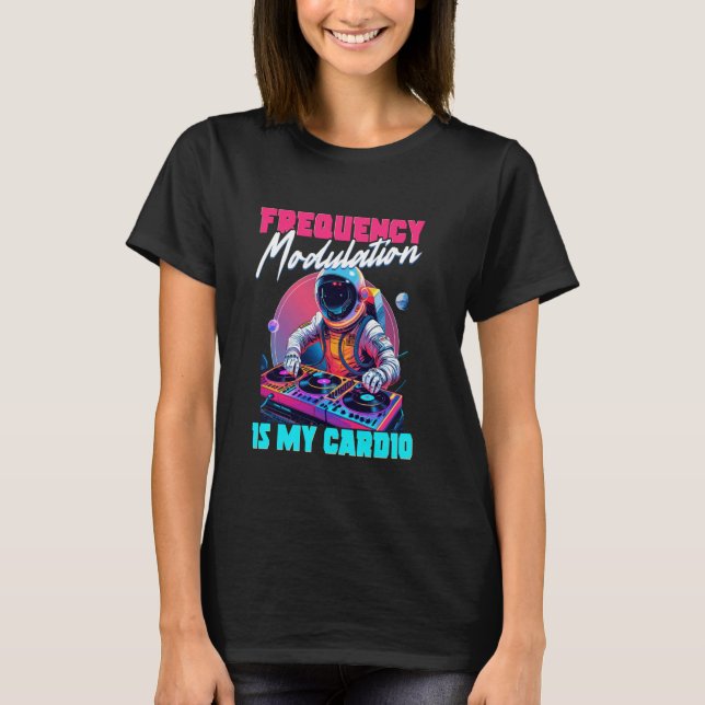 Synthesizer-Frequenzmodulation ist mein Kardiogram T-Shirt (Vorderseite)