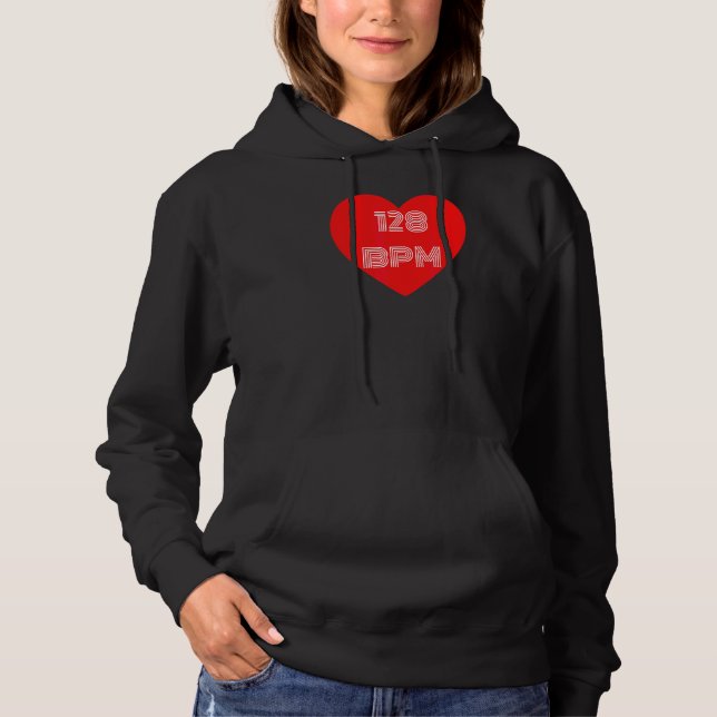 Synthesizer I Liebe 128 pm für Tanzfans Hoodie (Vorderseite)