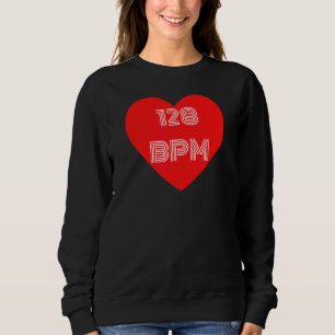 Synthesizer I Liebe 128 pm für Tanzfans Sweatshirt