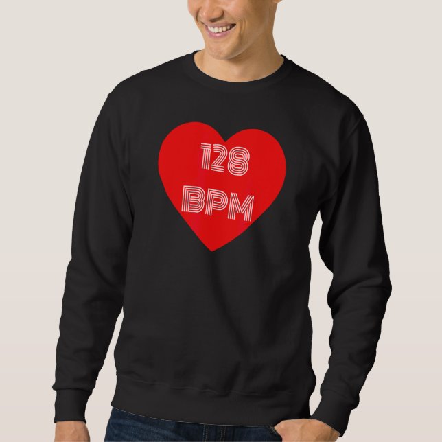 Synthesizer I Liebe 128 pm für Tanzfans Sweatshirt (Vorderseite)
