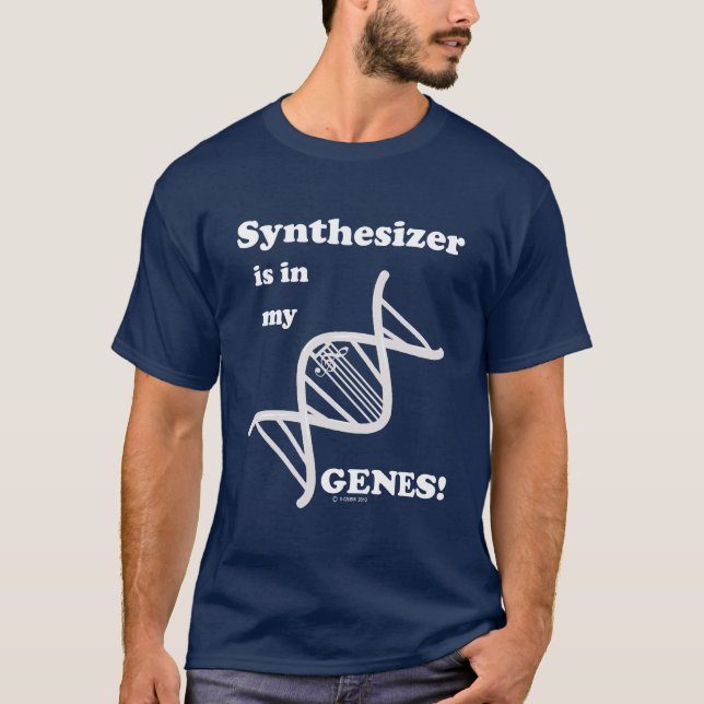 Synthesizer ist in meinen Genen T-Shirt (Vorderseite)