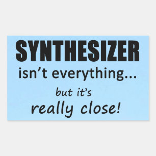 Synthesizer ist nicht alles rechteckige Aufkleber