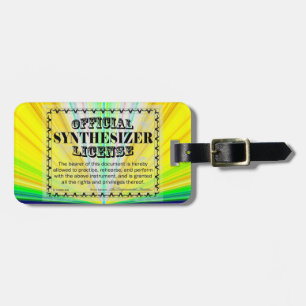 Synthesizer-Lizenz Gepäckanhänger
