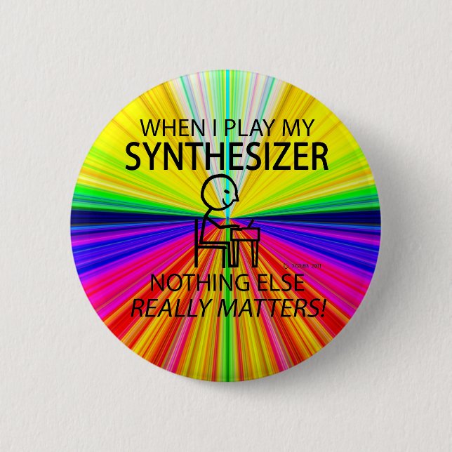 Synthesizer spielt keine Rolle Button (Vorderseite)